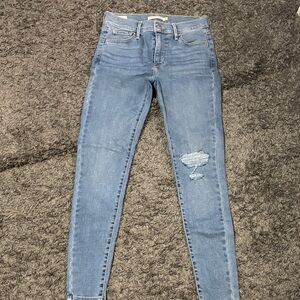 Levi's Distressed Blue Skinny Jeans for Women